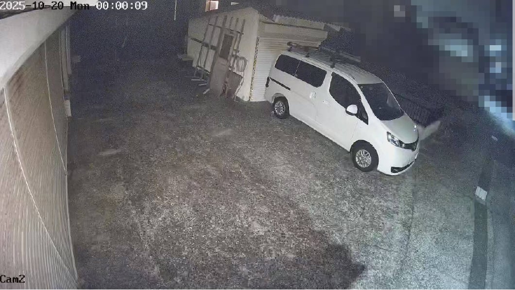 監視カメラの記録(夜間)