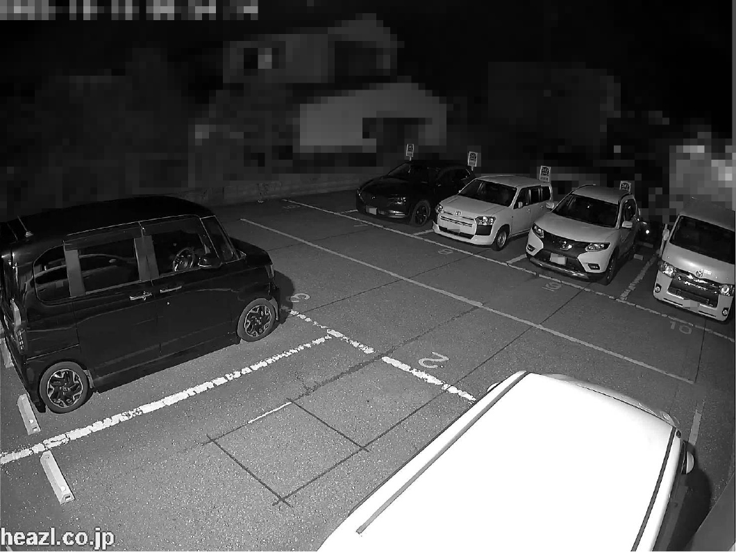 監視カメラの記録（夜間）